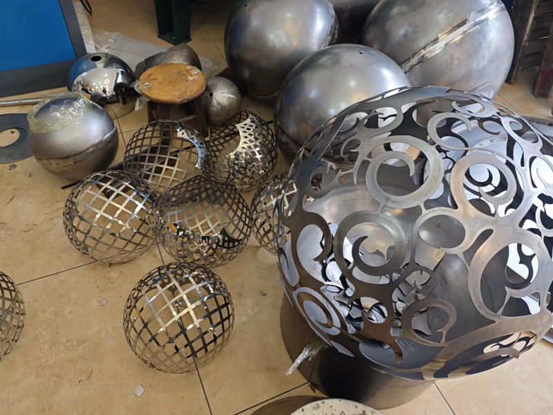 金屬球體激光切孔鏤空